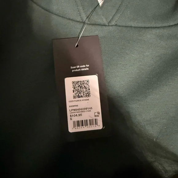 Fabletics Women’s Cropped Green Hoodie - Picture 3 of 3